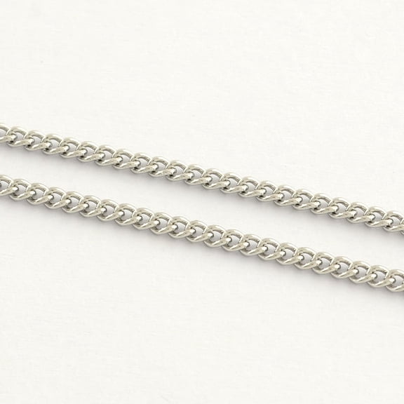 Resistant 304 Stainless Steel Twisted Chains with Spool Soldered Stainless Steel color 2.5x2x0.6mm 328.08 Feet(100m)/roll