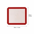 thumbnail image 3 of Silicone Baking Mat, Non Stick Red Rim Baking Sheet Liner for Cookie Sheet Oven Baking, Grade Heat Resistant Pastry Mat for Home Bakers, 3 of 5