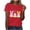 A35 Red, variant on Easter T-Shirts for Women Crewneck Short Sleeve Cotton tops Happy Easter Bunnies with Bows Graphic Casual Summer Basic Tees XL