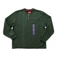 thumbnail image 4 of Coleman Men's 1/4 Snap Sherpa Lined Waffle Relaxed Fit Henley Shirt (Black Heather, L), 4 of 6