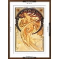 thumbnail image 5 of Art.com Dance Art Print by Alphonse Mucha, Brown Frame Wall Art, 21" x 29", 5 of 5