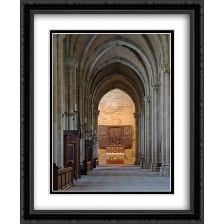 Veit Stoss Alter in Bamberger Dom 2x Matted 28x34 Large Black Ornate Framed Art Print by The Cityscape Art Print Series