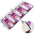 thumbnail image 4 of Dreamtimes Funny Santa Claus Hallway Runner Rug 2'x6' Kitchen Rug with Rubber Backing Purple Xmas Non Slip Entryway Rug Runner Washable Soft Area Rug for Hallway Bedroom Kitchen Decor, 4 of 6