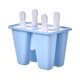 thumbnail image 1 of Moldes de paletas de hielo de silicona de 4 piezas Moldes de paletas de hielo reutilizables Libre de Tomshoo Azul/4 piezas, 1 of 7