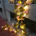 thumbnail image 3 of NORBI Artificial Plants String Lights Leaf Faux Leaves Greenery Artificial Garland Hanging Plant Lights for Bedroom Garden Party Wall Room Decor, 3 of 6