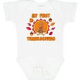 thumbnail image 3 of Inktastic My First Thanksgiving with Cute Turkey Boys or Girls Baby Bodysuit, 3 of 5