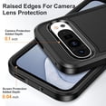 thumbnail image 4 of Feishell for Google Pixel 9 Pro XL Case, Rugged Triple-Layers Protection [Anti-Scratch Military Grade] Cover Shockproof Heavy Duty Full Protection Case for Google Pixel 9 Pro XL, Black, 4 of 8