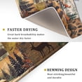 thumbnail image 3 of Rustic Lodge Dish Drying Mat 18x24 Inches, Forest Bear Moose Fox Wildlife Wood Cabin Washable Absorbent Dishes Drainer Rack Pad for Kitchen Counter Country Camp Style Decor, 3 of 6