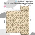 thumbnail image 5 of Geometric Diamond Beige Pattern Teens Toddler Nap Mat with Pillow, Sleeping Mat Bag for Preschool Daycare 60"x20", 5 of 6