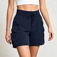 thumbnail image 2 of Shadoumai Women's 5''/ 7''/9'' Hiking Cargo Shorts Quick Dry Lightweight Summer Shorts for Women Athletic Golf Zipper Pockets, 2 of 7