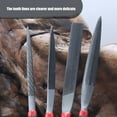 thumbnail image 6 of 4Pcs Professional Portable File Tools Set Featuring Round Flat Half Round Triangle Shape Metal Wood Carving Tools, 6 of 8