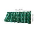 thumbnail image 3 of Btomtd Christmas Tree Printed Cafe Curtains for Holiday Window Treatments Short Curtains for Kitchen Bathroom Home Decor Household Blackout Curtains - 39.37"x23.62", Green, 3 of 6