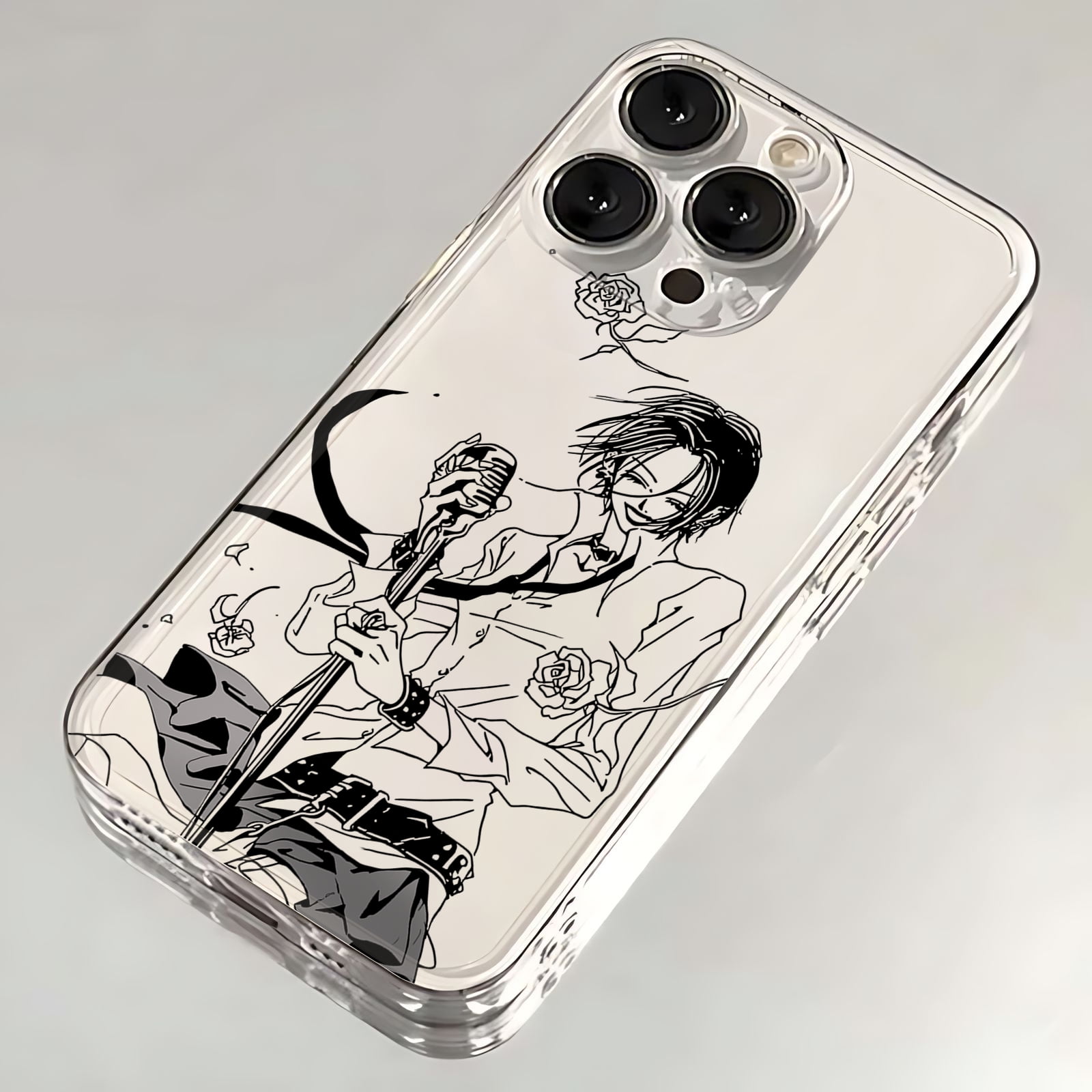 Nana 　iPhone12proMAX Anime Nana Osaki Line Phone Case For iPhone 16 15 14 13 12 11 Mini