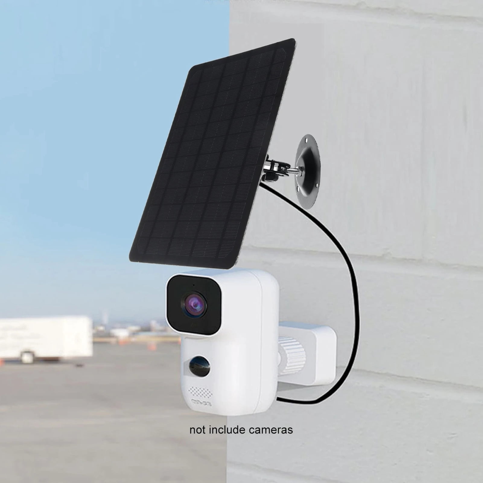 Camera 10W 6V USB Solar Panel 360 Degree Rotation Rainproof Wall Mounted Monocrystal Silicon Solar Plate For USB Camera