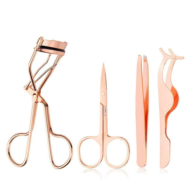 Eyelashes Tool,Stainless Steel Eyelashes Extension Makeup Tool Set Tweezers Fake Lash Applicator Eyelash Curler Eyebrow Scissors