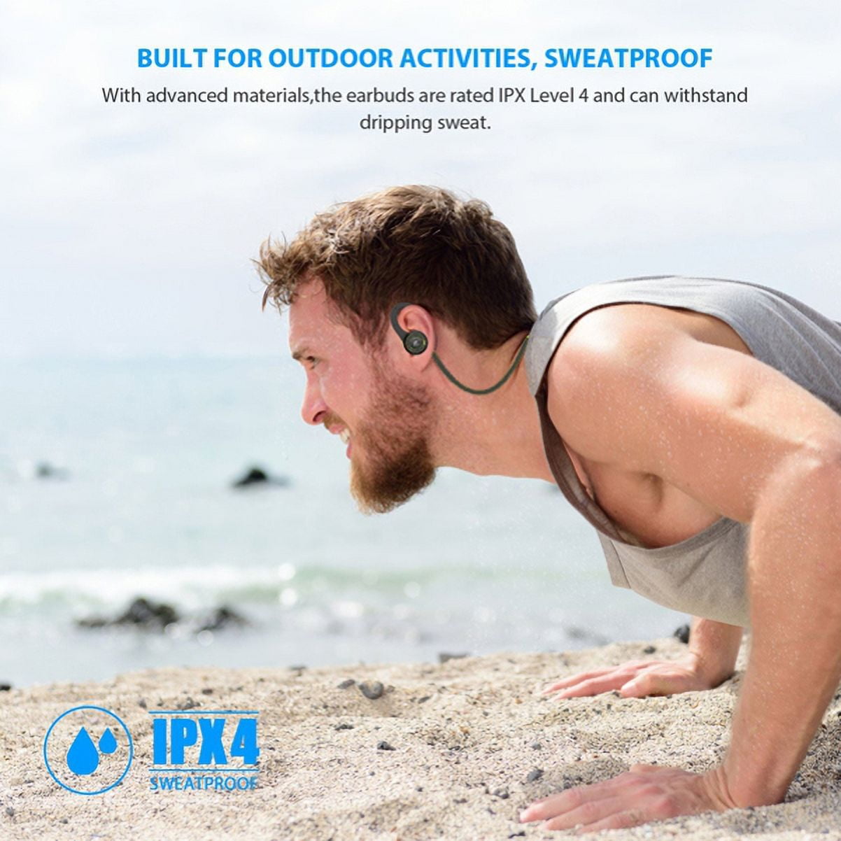 Sweatproof Hi-Fi Sports Headset Mic Wireless Earphones Headphones Earbuds B4D Compatible With Google Pixel 3a XL