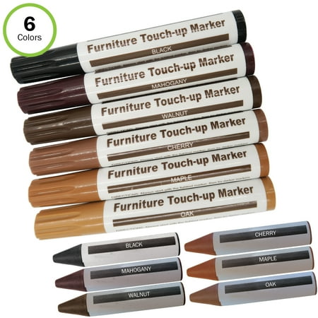 Floor Repair Section - Evelots Furniture/Floor Scratch Repair-Markers/Wax Sticks-Wood Touch Ups-Set/12