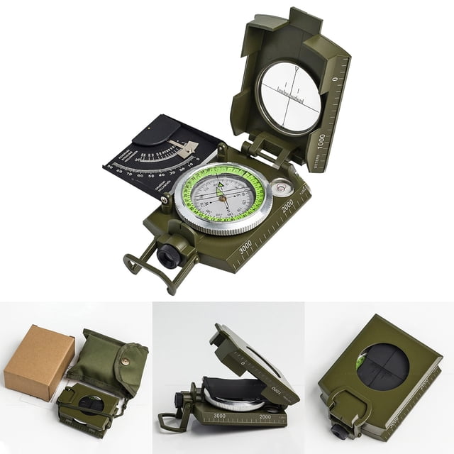 WIFKLSIIPG High End Style Outdoor Travel Adventure Scale Level Slope Meter Night Light Magnifying Glass