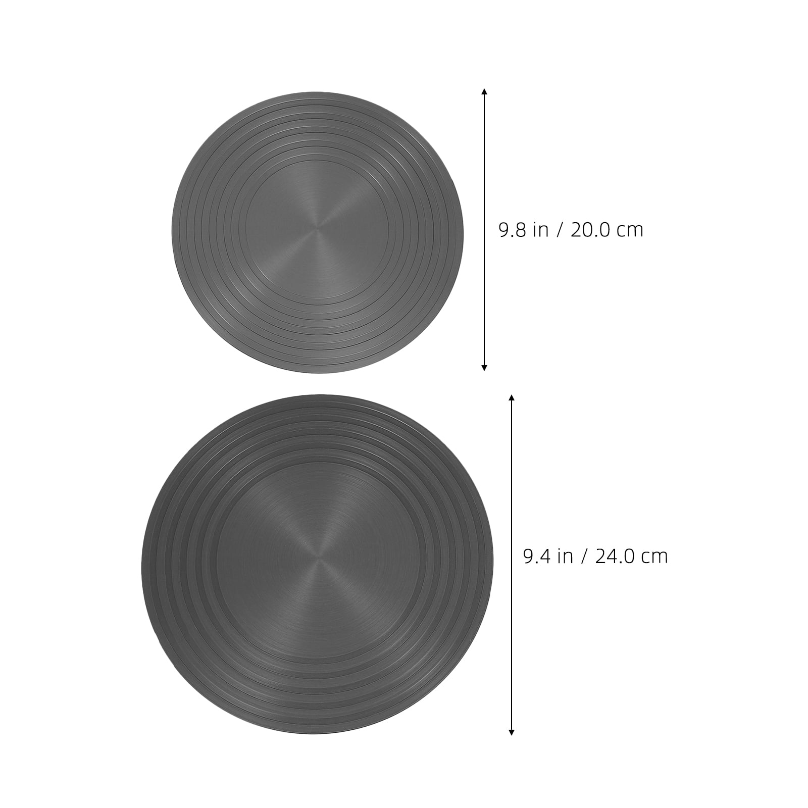DINHEAROM 2PCS Aluminum Heat Plate for Gas Stove 9.4in