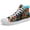 FN-024-24023072-w-1, variant on Coolcustomize Mens & Womens Fashion Trendy Black Casual High-Top Sneakers, Red Mushroom All-Over Print, Comfortable Sneakers for Daily Outdoor Travel