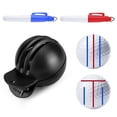thumbnail image 1 of Golf Ball Marker Tool Stencil, Lines Drawing Alignment Kit, FadeResistant Marker with 2 Waterproof Pens, 1 of 5