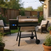 Z GRILLS Grill Elite ZPG-550B4 549 sq.in Wood Pellet Grill & Smoker, Latest PID 3.0 Controller, 2 Meat Probes, Auto Temperature Control, 8 in 1 BBQ- Bronze
