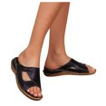 thumbnail image 5 of VerPetridure Women's Casual Platform Qedge Heel Open Toe Plus Size Sandals And Slippers, 5 of 6