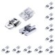 thumbnail image 1 of Toystoory Paquete de 2 cremalleras invisibles, suministros para el hogar, instalación práctica, cremalleras metálicas, superficie lisa, plata 2.5*1.6*0.8 cm, conjunto 10piezas, 1 of 3
