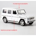 Alloy Collectible White Benz G65 AMG Toy Vehicle Pull Back DieCast Car