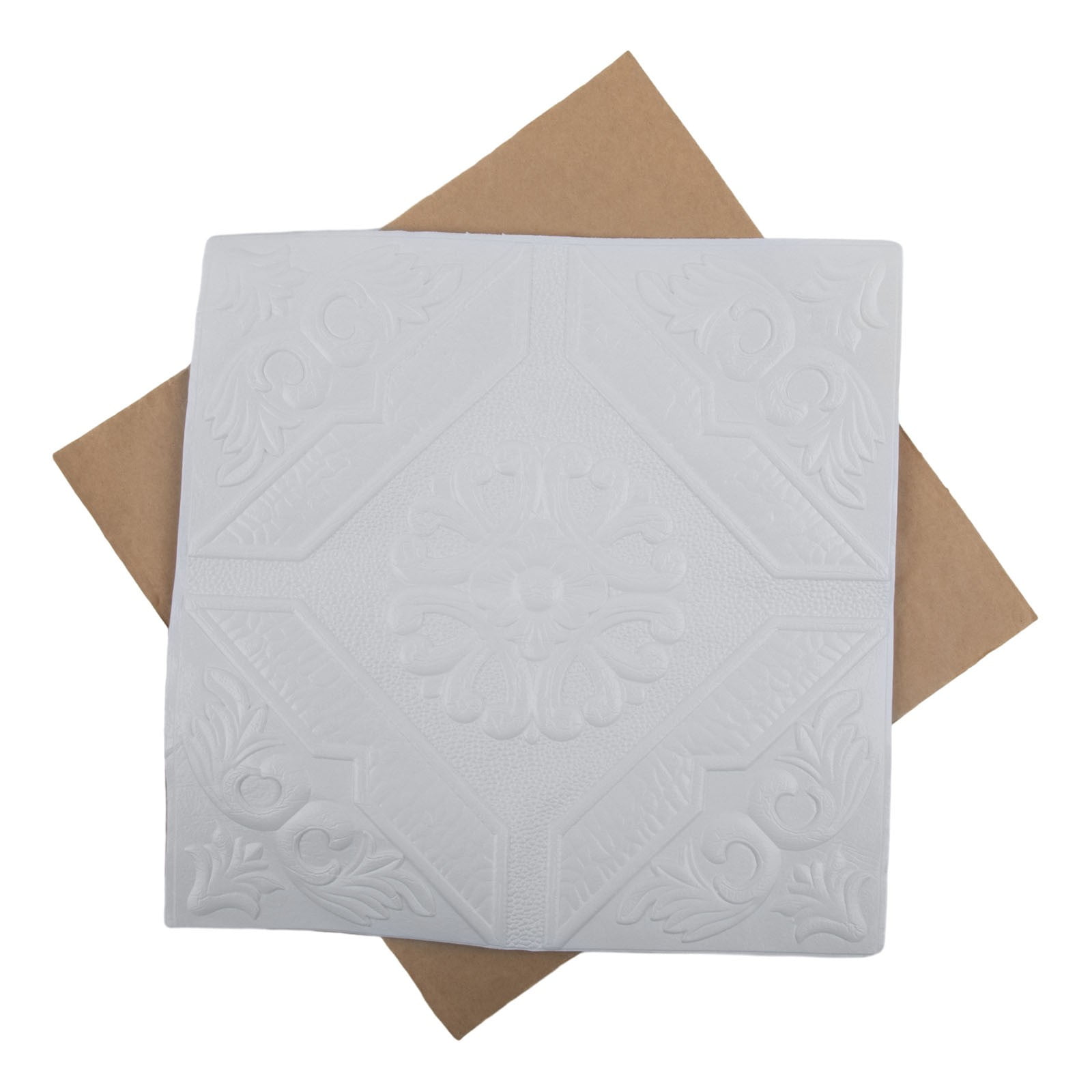 AFQH 100 Pack 3D Wall Panels Peel and Stick, White Faux Brick Wallpaper Stickers Self Adhesive Waterproof Foam for Interior Wall DIY Decor, Bedroom, Bathroom, Kitchen, Fireplace