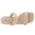 thumbnail image 5 of JENN ARDOR Womens Chunky Heeled Mule Sandals Square Toe Block Heels Two Braid Strap Backless Pumps Dressy Sandals, 5 of 6