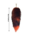 thumbnail image 2 of 50 cm Long 3D Cute Tail Keychain Pendant Women Key Ring Holder Pompoms Key Chains Fashionable Hairy Tail Blanks for Crafting, 2 of 5