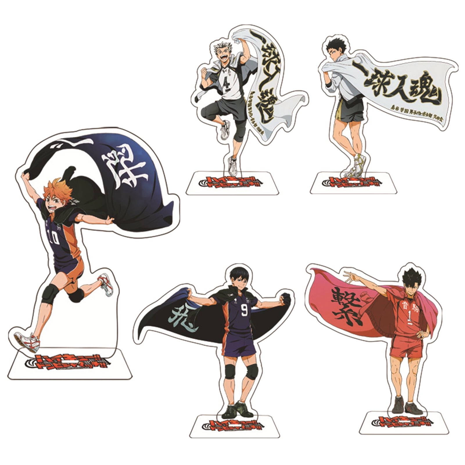 Anime Acrylic Stand Action Figure Toy Haikyuu!!! Wiki Combination Group PVC  Acrylic Desktop Stand Model