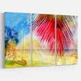 thumbnail image 3 of Design Art - Aquarelle Feuille de Palmier Rétro, 3 of 3