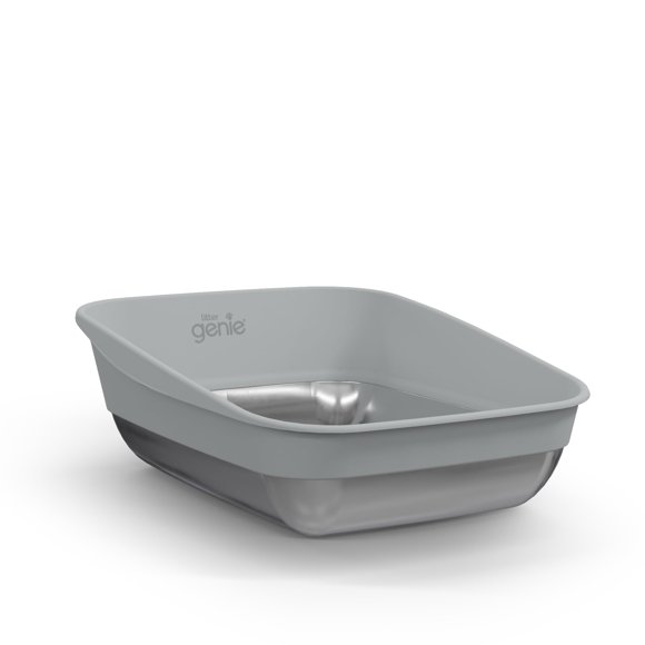 Caja de Arena Litter Genie Platinum Acero Inoxidable 7,6 cm