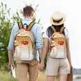 thumbnail image 4 of Vsdgher Christmas Snowman Gift Print Canvas Backpack Travel Rucksack Unisex Knapsack 15.7/17.7Inch Laptop Backpack for Work,College-Medium, 4 of 5
