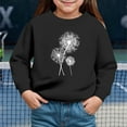 thumbnail image 2 of Zshosam Toddler Crewneck Sweatshirt Toddler Baby Girls Long Sleeve Crewneck Pullover Sweatshirt Outfits Casual Clothes,Black 5 Years, 2 of 4