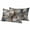 Brown, variant on Blue Brown Geometric Outdoor Pillow Covers, Waterproof Decorative Throw Pillowcases Set of 2, Modern Ombre Abstract Art Couch Cushion Cases with Zipper for Outside Patio Garden Sofa 20"x12"