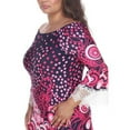 thumbnail image 3 of White Mark PS803-30-2XL Plus Lenora Dress, Navy - 2XL, 3 of 6