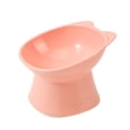 thumbnail image 3 of Cuenco inclinado para comida de gatos, bebedero y comedero, protección para el cuello, recipiente para aperitivos antivómitos para perros, gatitos, ca Rosa, 3 of 8