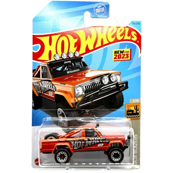 Hot Wheels HW Baja Blazers '73 Jeep J10 Diecast Car (Pearlescent Orange)