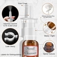 thumbnail image 3 of YAKESD Nasal Spray Bottle, 3 Pcs 30ML/1oz Glass Amber Refillable Fine Mist Sprayers Atomizers, Small Empty Nasal Sprayer with Oils Spray Tops, Oral/Swivel Sprayers, Funnels and Labels, 3 of 3
