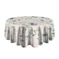 thumbnail image 5 of Pioneer Flower Floral Print Pattern Round Tablecloth 60"x60",Wrinkle Wipeable Table Cloth for Kitchen Dining Room Picnic Patio Party, 5 of 6