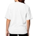thumbnail image 4 of Playera Oversize con Diseño de Astro Cat Gatode Manga Corta Unisex  Blanca Cómoda, 4 of 5