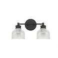 thumbnail image 2 of Trade Winds Addison 2-Light Bathroom Vanity Light in Matte Black, 2 of 5