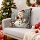 thumbnail image 1 of Christmas Pillow Cover Holiday Decoration Polyester Linen Sofa Couch Throw Pillow Case for Living Room Bedroom Seasonal Home Decor Gift, 1 of 6