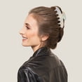 thumbnail image 2 of Women Large Frosted Hair Claw Clip Stylish Grip Pin Teeth Clamp, 2 of 7
