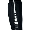 thumbnail image 2 of Nike Mens Elite Stripe Basketball Shorts Black/White 718378-011 Size Small, 2 of 5