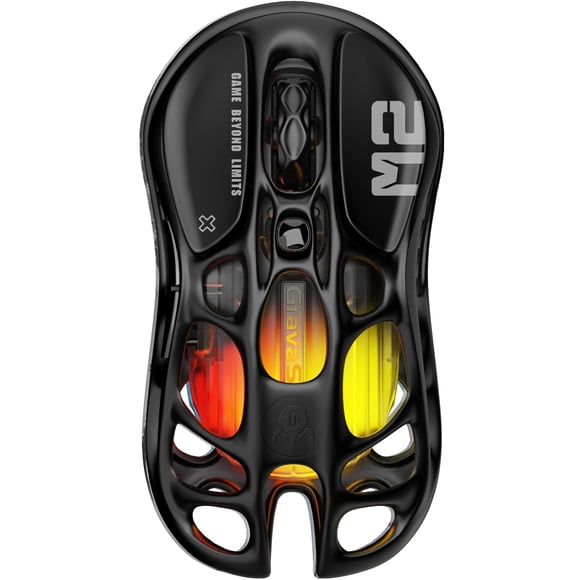 Ratón para juegos GravaStar Mercury M2 26.000 DPI - 79 g - Negro