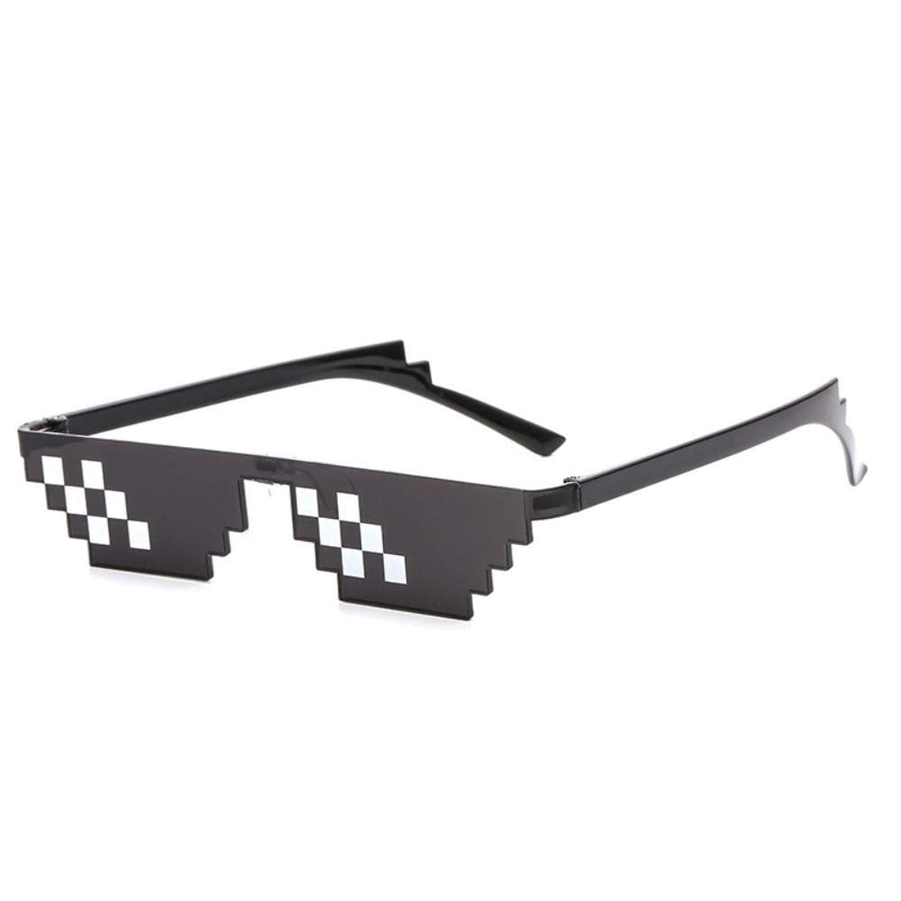 Kids Pixel CPU 8 Bit Square Pixelated Novelty Sunglasses Geek Nerd Thug Life 